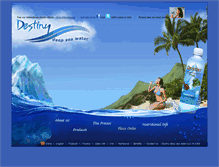 Tablet Screenshot of destinydeepseawater.com
